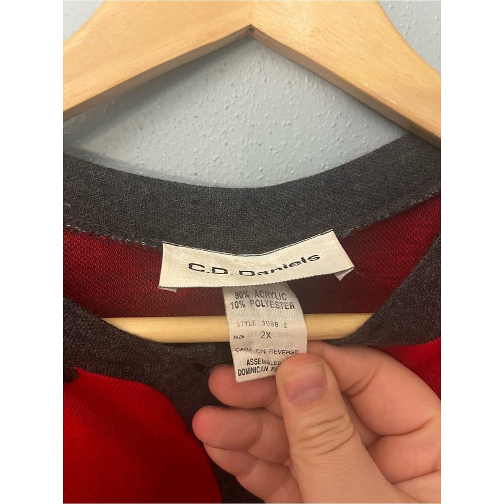 Vintage CD Daniels Henley Sweater - Picture 2 of 2